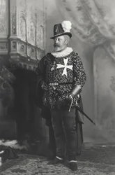 The Prince of Wales in the Costume of Grand Master of the Knights Hospitallers of Malta, at the Devonshire House Ball on 3rd July 1897